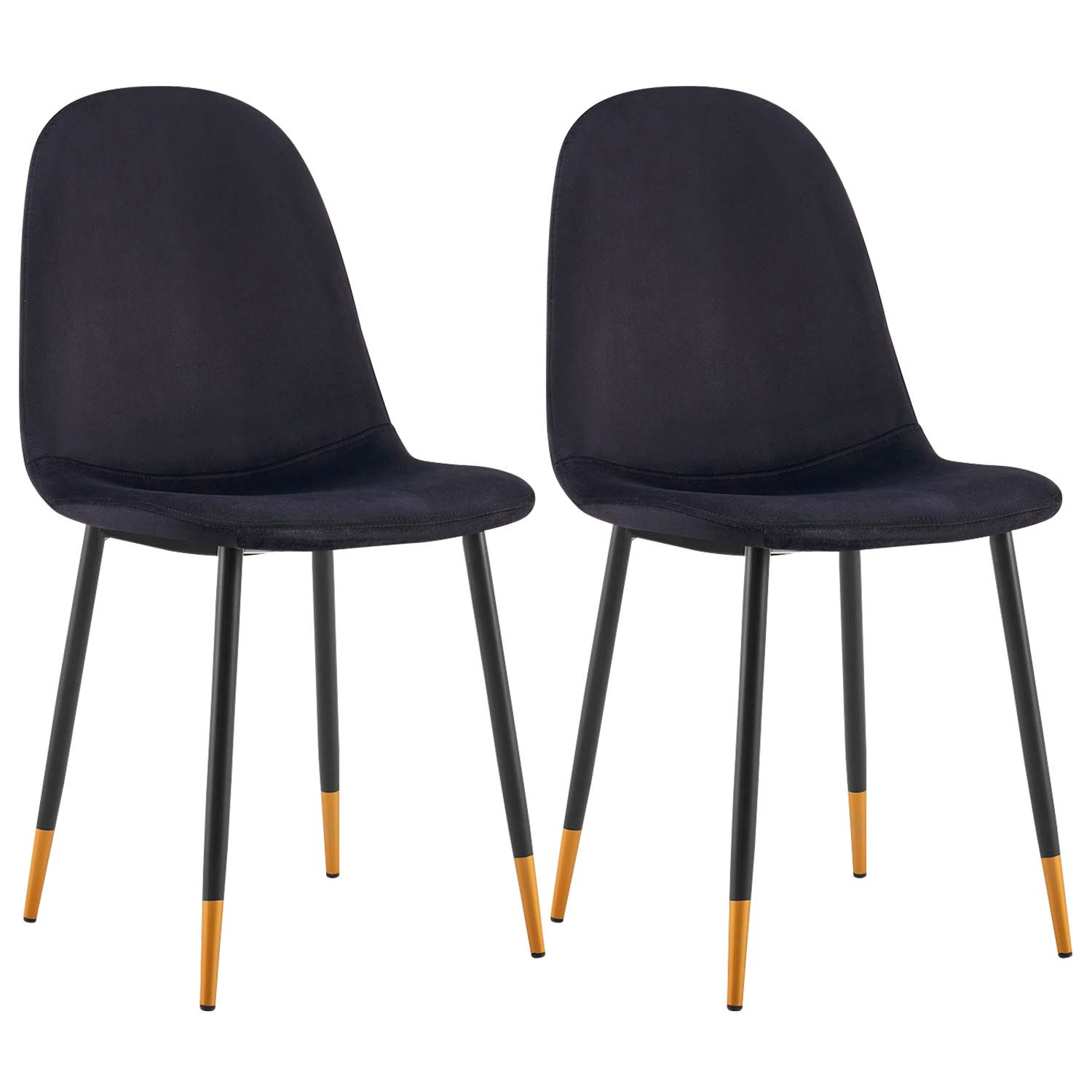 Pack 2 Sillas de Comedor Terciopelo Lonche 91x51x44cm Thinia Home Sillas de Comedor de Diseño 1